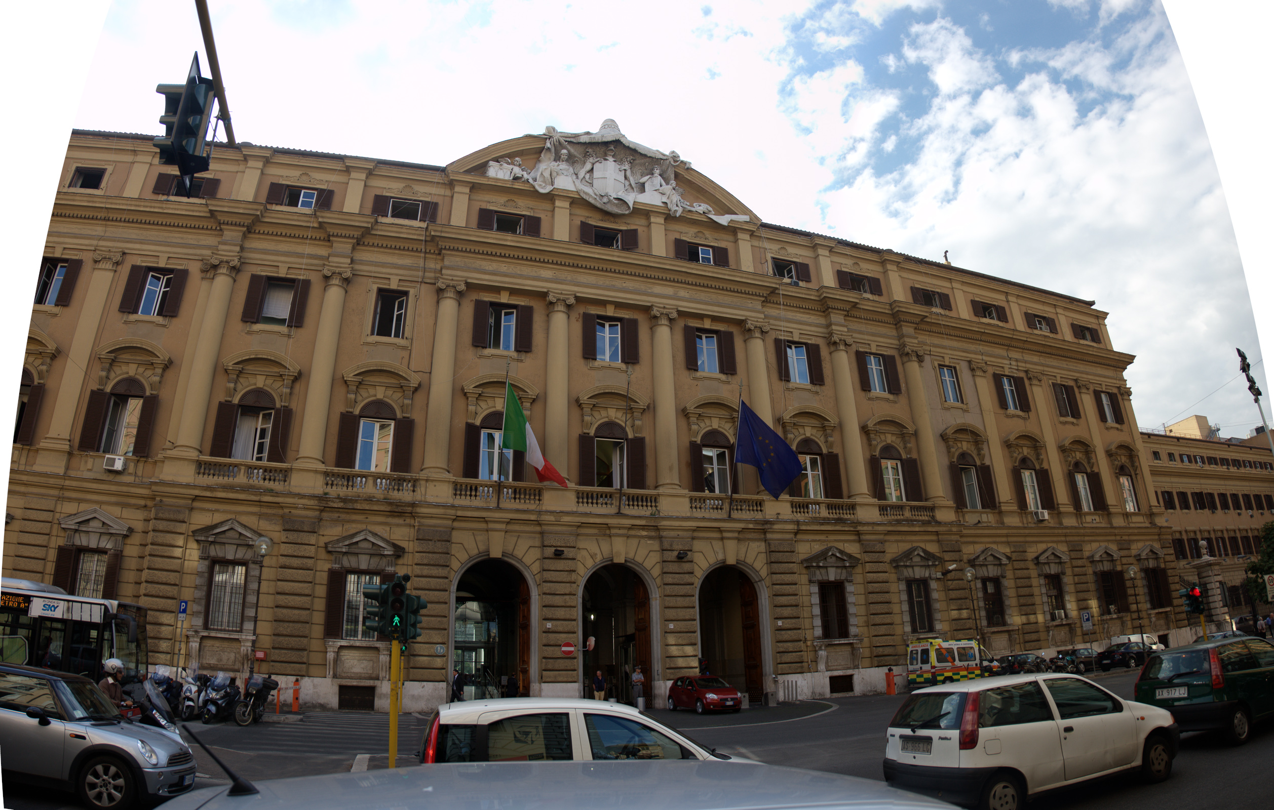 Sede del Ministero dell Economia e delle Finanze MEF a Roma per emissione titoli di Stato