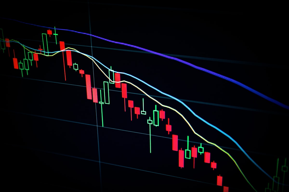 Desk operativo di borsa e mercati finanziari globali