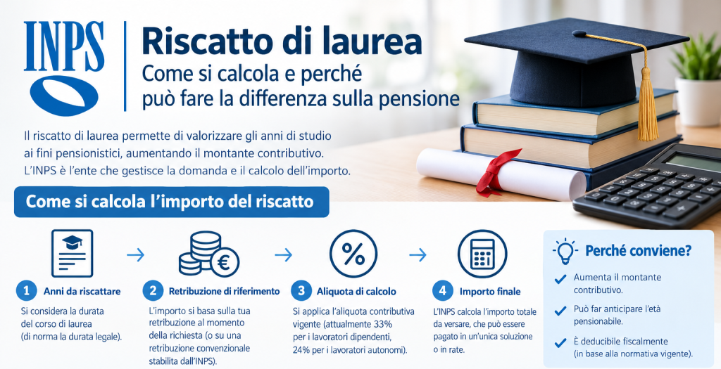 Riscatto della laurea: come funziona e cosa sapere prima di richiederlo riscatto laurea con inps